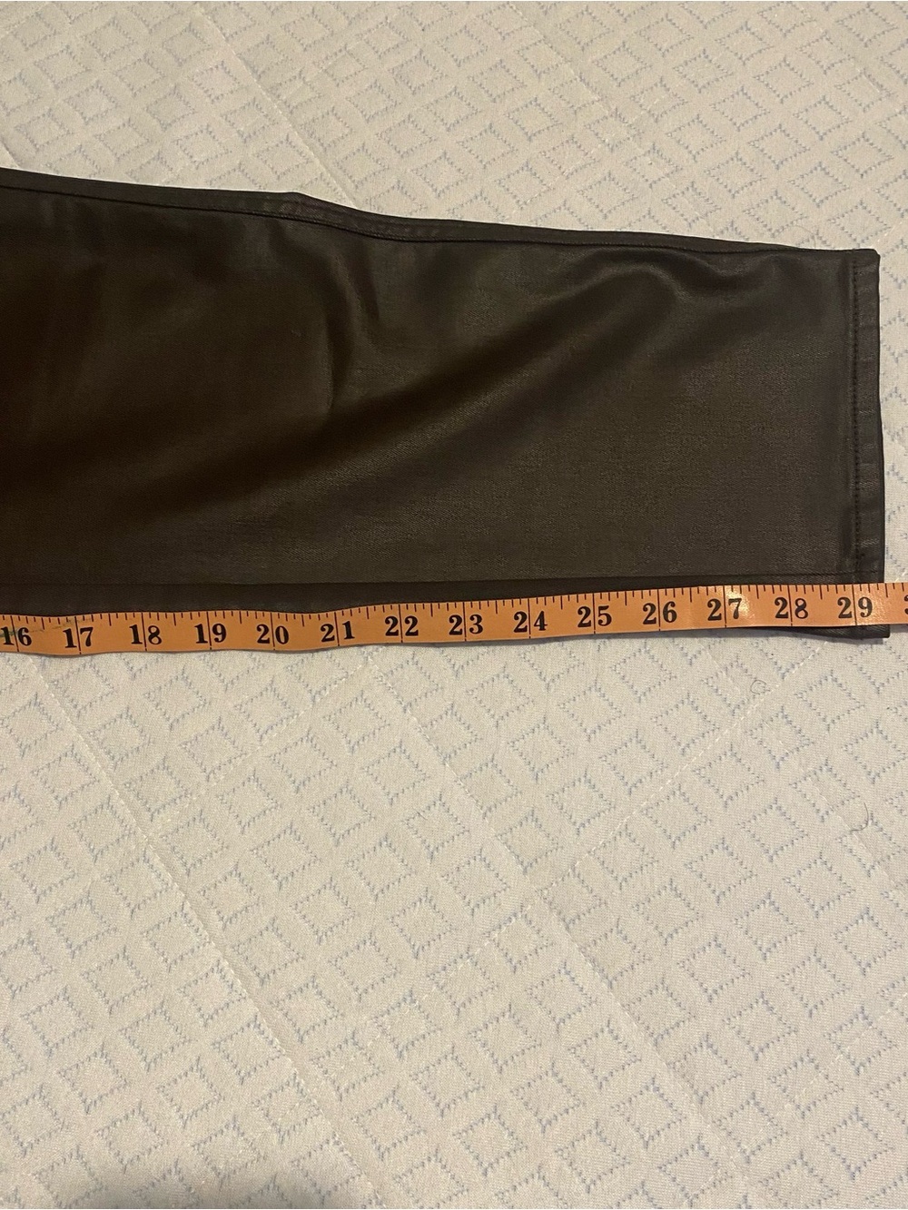 Chico's Brown Denim Coated Pants Women’s Size 14R - Picture 10 of 10